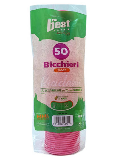 Bicchieri Fucsia The Best Bicchieri 50 Pcs