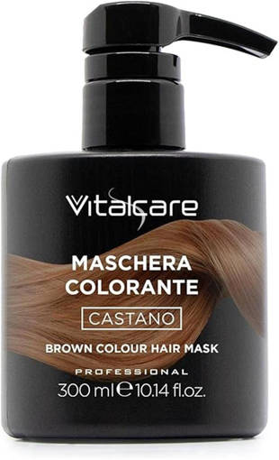 Vitalcare Maschera Colorante per Capelli Castano 300 ml