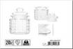 Dc Casa Barattolo Ermetico Vetro 250Ml