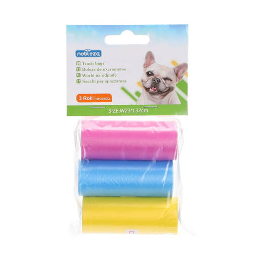 Nobleza Sacchettini igienici (3 rotoli) W23*L32cm