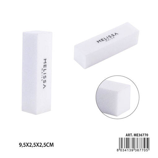Melissa Block Buffer 9.5X2.5X2.5Cm Bianco