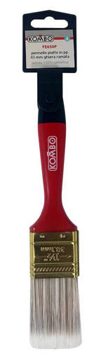 KOMBO PENNELLO PIATTO PER MURO, ALTA QUALITÀ, SETOLA PBT BICOLORE ELEVATE PRESTAZIONI, L=40MM