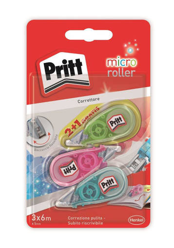 Pritt - Correttore Roller Micro Rolly 3 Pz