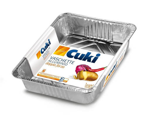 Cuki Vaschette Alluminio R 84 G, 6 Porzioni, 3 pezzi