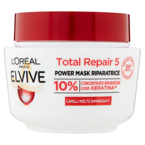Elvive Maschera 300 ml Total Repair 5 per Capelli Sciupati