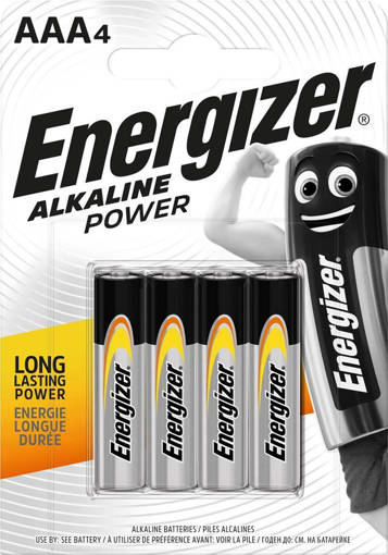 Energizer pile ministilo Alkaline Power AAA, pezzi 4