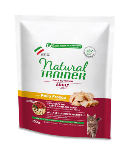 Natural Trainer Gatto Adulto 300 gr con Pollo