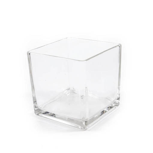 Mercury Portacandela Cubo In Vetro 14.5X14.5Xh.14.5Cm