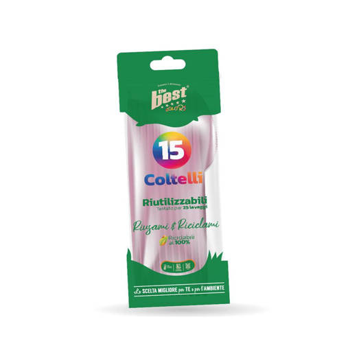 The Best Posate Coltelli Rosa Riutilizzabili 15 Pcs