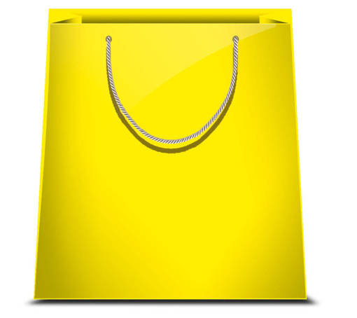 Marpimar - Shopper Monocolore Gialla Formato Piccola LX45