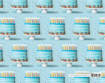Marpimar - Carta Regalo Torte Colorate Fondo Azzurro ERAC18