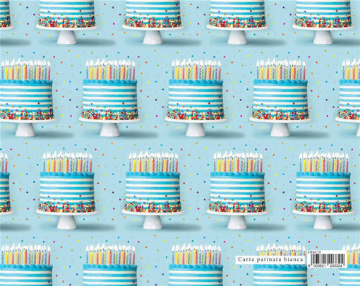 Marpimar - Carta Regalo Torte Colorate Fondo Azzurro ERAC18