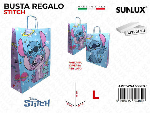 Wooparty Busta Regalo Stitch Ass 36*12*46Cm