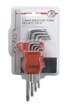 Kombo Set 8 Pezzi Chiavi Maschio Torx Piegate In Cromo Vanadium Crv, Esecuzione Cromata, Con Astuccio Per Rimessaggio. Misure T9 / T10 / T15 / T20 / T25 / T27 / T30 / T40