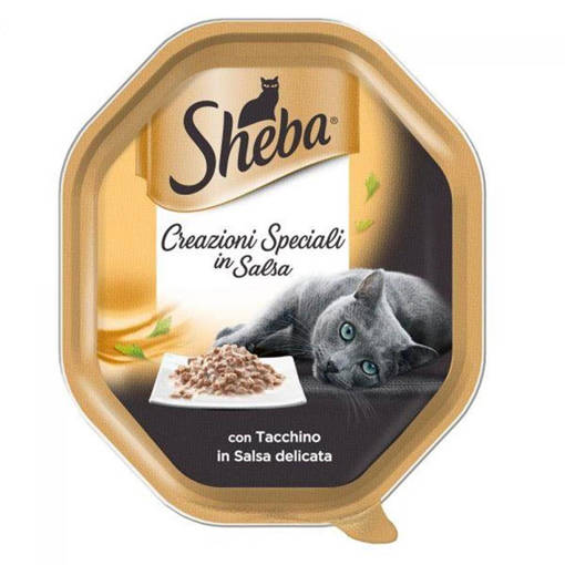 Sheba Creazioni Speciali in Salsa, 85 gr, Tacchino