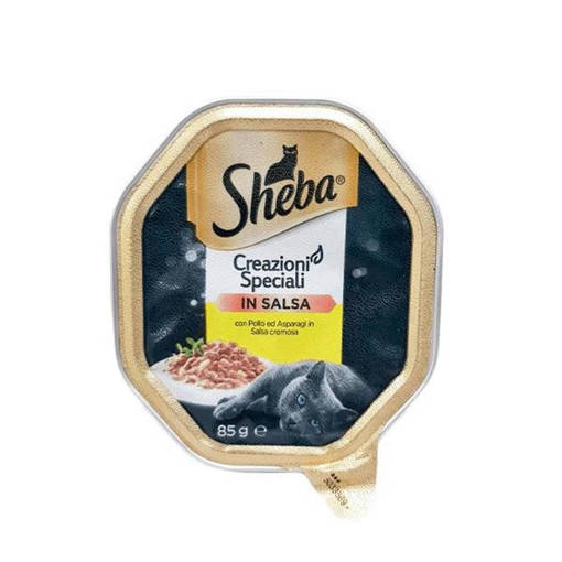 Sheba Creazioni Speciali in Salsa Pollo e Asparagi 85 gr