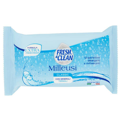 Fresh & Clean Milleusi Classic Salviettine umidificate 12 pz