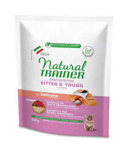 Natural Trainer Gatto Kitten 300 gr Salmone