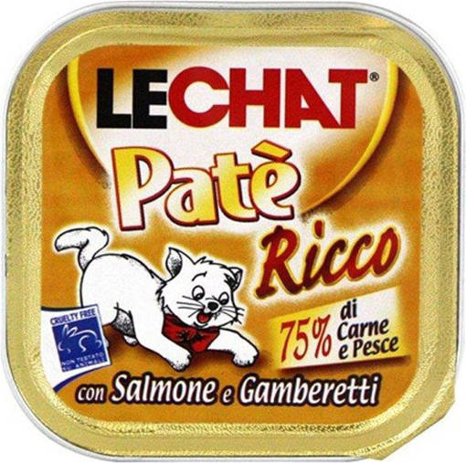 Lechat Pate' Vaschette 100 gr Salmone Gamberetti