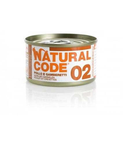 Natural Code 02 Pollo E Gamberetti , Lattina 85G