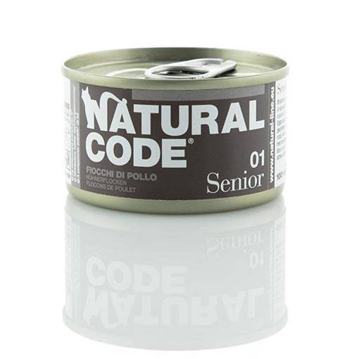 Natural Code S01 Senior 01 Fiocchi Di Pollo   , Lattina 85G