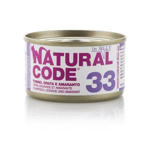 Natural Code 33 Tonno, Orata E Mela, Lattina 85G