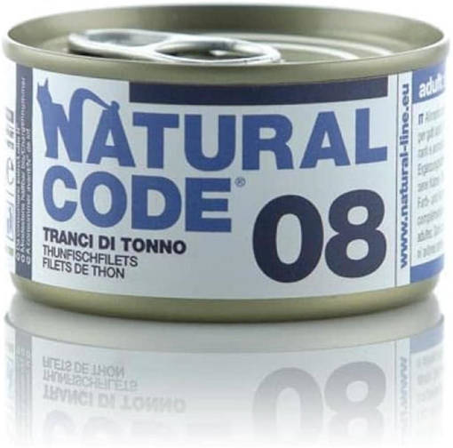 Natural Code 08 Tranci Di Tonno , Lattina 85G