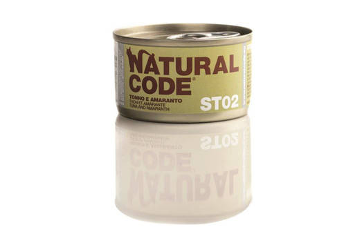 Natural Code Steril 02 Steril 02 Tonno E Amaranto, Lattina 85G