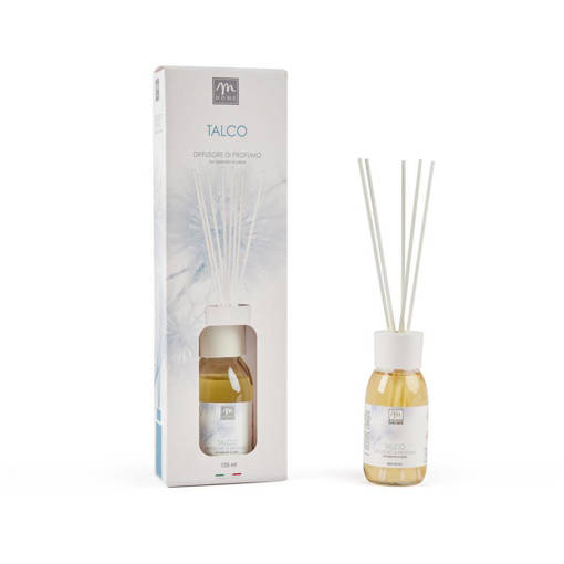 Mercury  16538  - Diffusore Di  Essenza Con  Bacchetti In Fibra 125 Ml  Talco