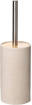 Tatay Portascopino Wc Bora Beige In Poliresina E Legno, Manico In Acciaio Inox