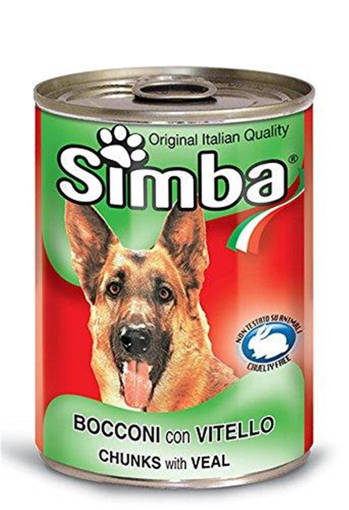 Simba Cane Bocconcini 415 gr, con Vitello