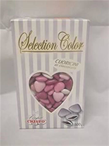 Crispo cuoricini mignon 500gr lilla sfumato