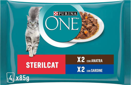 Purina One Bifensis Sterilcat 4X85G Anatra E Sardine