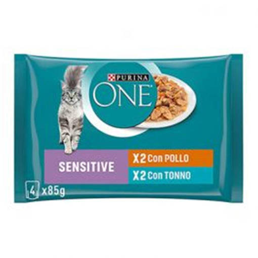 Purina One Bifensis Sensitive 4X85G Pollo E Tonno 