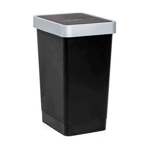 Tatay Pattumiera per Umido Smart 25 L Nero Coperchio Basculante Polipropilene No BPA