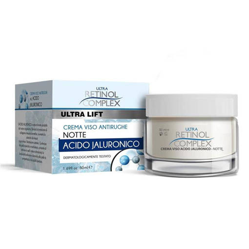 Ultra Retinol Complex Crema Viso Antirughe Notte Con Acido Jaluronico 50 ml