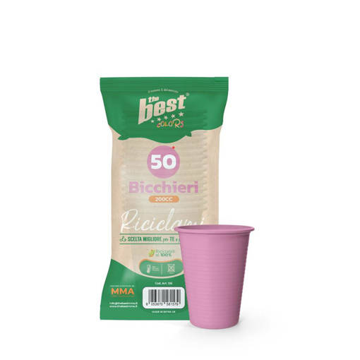 Bicchieri Rosa The Best Bicchieri 50 Pcs