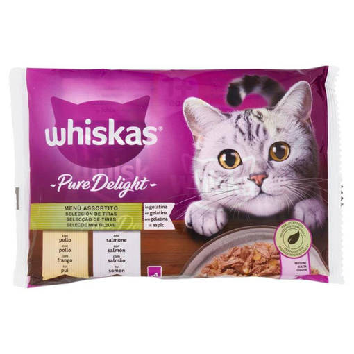 Whiskas Pure Delight Menu assor. 4x85g 