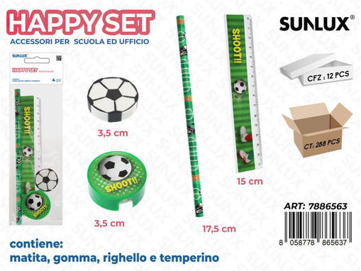 Sunlux - Sunlux Happy Set Calcio Ass. 4Pcs 7886563