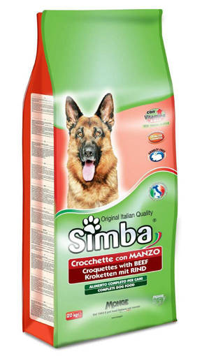 Simba Cane Croccantini 20 kg, Manzo