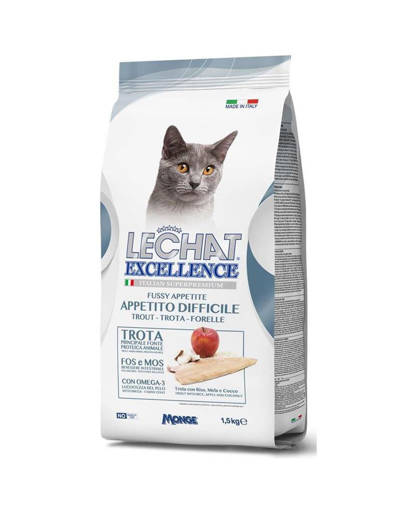 LeChat Excellence Croccantini 1.5 kg, Appetito Difficile, Trota
