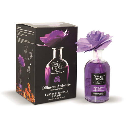 Sweet Home Luxury Diffusore  Lavanda di Provenza e Peonia con Rosa Viola 250 ml
