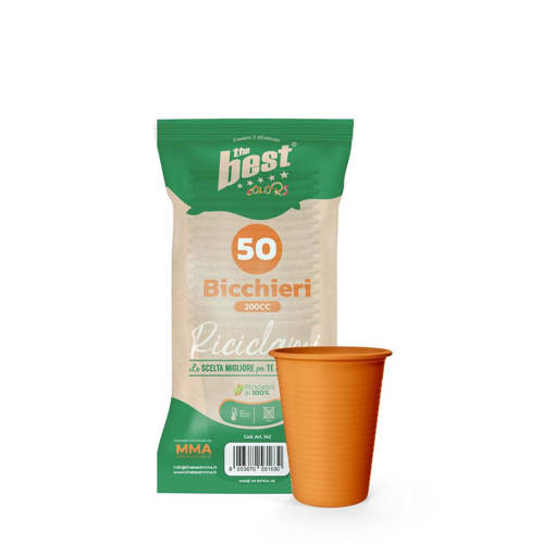 Bicchieri Arancio The Best Bicchieri 50 Pcs