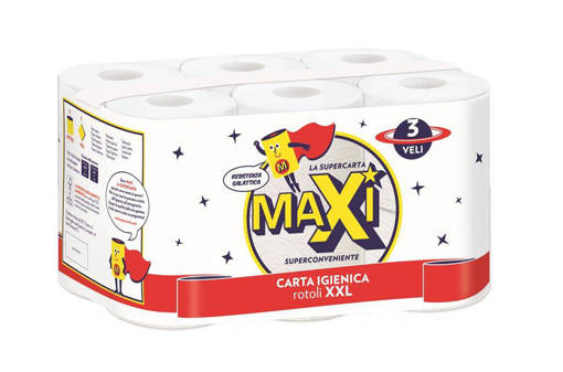 Maxi Carta Igienica 12 Rotoli  3 Veli