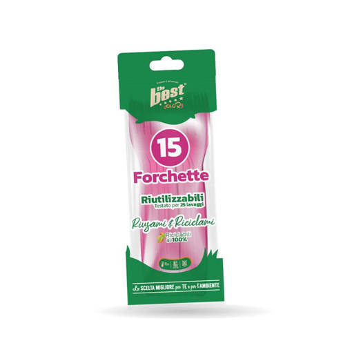 Posate Fucsia Riutilizzabili The Best Forchette Riutilizzabili 15 Pcs