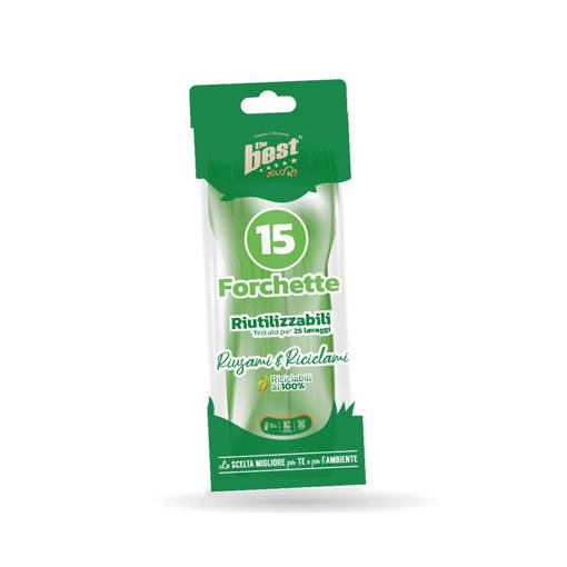Posate Verdi Riutilizzabili The Best Forchette Riutilizzabili 15 Pcs