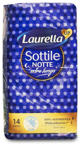 Laurella Up Assorbenti Sottile Notte Disteso 14 pz