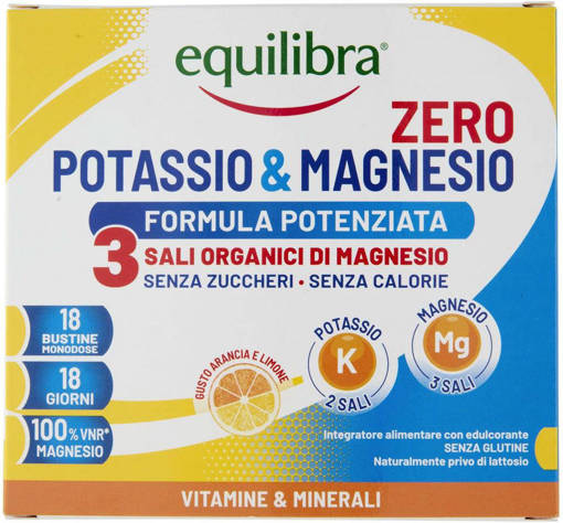 Equilibra Potassio & Magnesio Zero 3 - 18 Buste 96,3 g