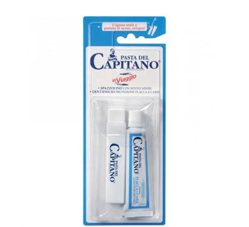 Pasta Del Capitano Kit Viaggio 2 Spazzolino + Dentifricio Mi