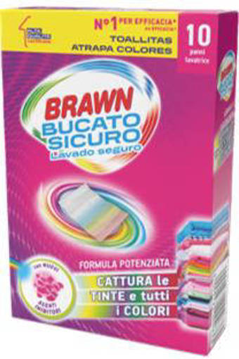 Brawn Bucato Sicuro Panni Catturacolore 10 pz